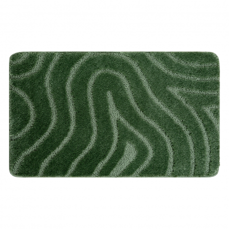 Covor baie SUPREME WAVES, valuri, anti-alunecare, moale - verde