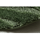 Tappeto da bagno SUPREME WAVES, cerchio, antiscivolo, morbido - verde