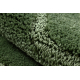 Tappeto da bagno SUPREME WAVES, cerchio, antiscivolo, morbido - verde