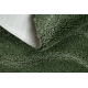 Tappeto da bagno SUPREME WAVES, cerchio, antiscivolo, morbido - verde