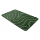 Two-piece bathroom set rug SUPREME WAVES, non-slip, soft - green