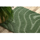 Two-piece bathroom set rug SUPREME WAVES, non-slip, soft - green