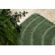 Two-piece bathroom set rug SUPREME WAVES, non-slip, soft - green