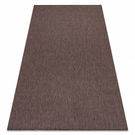 Tapis SIZAL SION A5165A Mélange tissé à plat marron