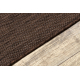 Tapis SIZAL SION A5165A Mélange tissé à plat marron