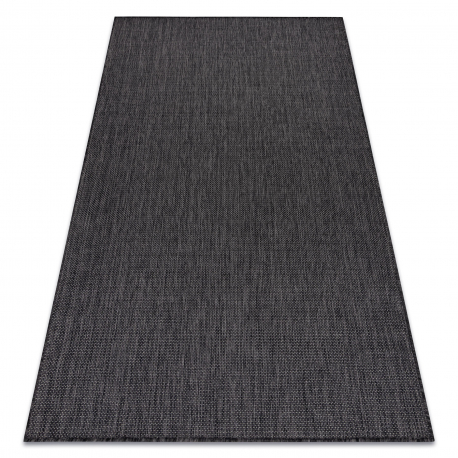 Tapis SIZAL SION A5165A Mélange tissé à plat noir