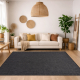Tapis SIZAL SION A5165A Mélange tissé à plat noir
