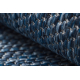 Teppich SISAL SION A5165A Melange flach gewebt dunkelblau