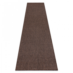 Carpet, runner SISAL SION A5165A Melange Flat woven brown