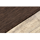 Tapis, tapis de couloir SIZAL SION A5165A Mélange tissé à plat marron