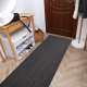 Tapis, tapis de couloir SIZAL SION A5165A Mélange tissé à plat noir