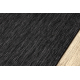 Tapis, tapis de couloir SIZAL SION A5165A Mélange tissé à plat noir