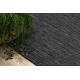 Tapis, tapis de couloir SIZAL SION A5165A Mélange tissé à plat noir