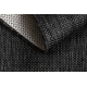 Tapis, tapis de couloir SIZAL SION A5165A Mélange tissé à plat noir