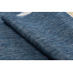 Tapis, tapis de couloir SIZAL SION A5165A Mélange tissé à plat bleu foncé