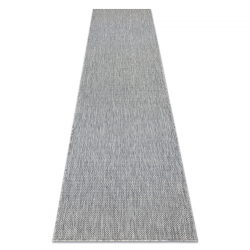 Sisal tapijt, loper SION A5165A Melange plat te weven grijs