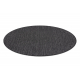 Tapis SIZAL SION cercle A5165A Mélange tissé à plat noir
