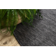 Tapis SIZAL SION cercle A5165A Mélange tissé à plat noir