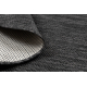 Tapis SIZAL SION cercle A5165A Mélange tissé à plat noir