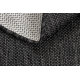Tapis SIZAL SION cercle A5165A Mélange tissé à plat noir