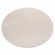 Tapis SIZAL SION cercle A5165A Mélange tissé à plat écru / crème