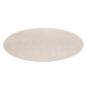 Tapis SIZAL SION cercle A5165A Mélange tissé à plat écru / crème