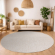 Tapis SIZAL SION cercle A5165A Mélange tissé à plat écru / crème