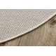 Tapis SIZAL SION cercle A5165A Mélange tissé à plat écru / crème