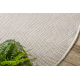 Tapis SIZAL SION cercle A5165A Mélange tissé à plat écru / crème