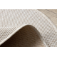 Tapis SIZAL SION cercle A5165A Mélange tissé à plat écru / crème