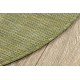 Tapis SIZAL SION cercle A5165A Mélange tissé à plat vert