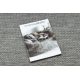 Tapis SIZAL SION cercle A5165A Mélange tissé à plat gris