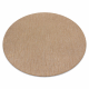 Tapis SIZAL SION cercle A5165A Mélange tissé à plat naturel