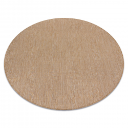 Alfombra sisal SION círculo A5165A Mezcla Tejido plano natural
