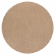 Tapis SIZAL SION cercle A5165A Mélange tissé à plat naturel