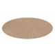 Tapis SIZAL SION cercle A5165A Mélange tissé à plat naturel