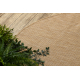 Tapis SIZAL SION cercle A5165A Mélange tissé à plat naturel