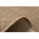 Tapis SIZAL SION cercle A5165A Mélange tissé à plat naturel