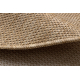 Tapis SIZAL SION cercle A5165A Mélange tissé à plat naturel