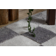 Tapete AURA EB112 cinzento - Tabuleiro de xadrez, estrutural, moderno