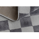 Tappeto AURA EB112 grigio - Scacchiera, strutturale, moderno
