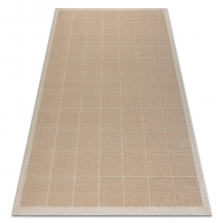 Vlnený koberec FLUX 461.118.SA131 OSTA - Geometrický, štrukturálny, loft béžová / krémová