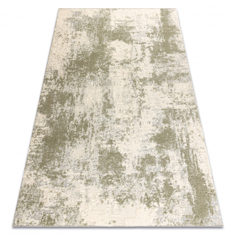 FLUX 461.138.SA990 uldtæppe OSTA - Abstraktion, strukturel, loft grøn / beige