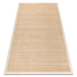 FLUX 461.139.SA130 ullmatta OSTA - Geometrisk, strukturell, loft beige / kräm
