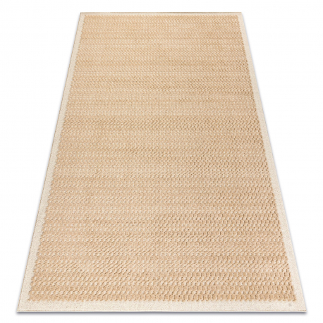 FLUX 461.139.SA130 vilnonis kilimas OSTA - Geometrinis, struktūrinis, lofto smėlio spalvos / kreminės
