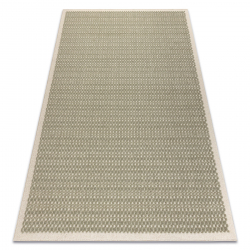 FLUX 461.139.SA400 Wollteppich OSTA - Geometrisch, Strukturell, Loft grün / beige