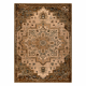 Tapis en laine OMEGA ABBAS Vintage, rosette chameau marron 