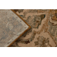 Tapis en laine OMEGA ABBAS Vintage, rosette chameau marron 