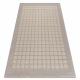 Covor de lana TEXTURA 488.09.LA110 OSTA - Pătrat, ramă geometrică structural gri / bej