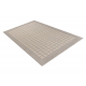 Covor de lana TEXTURA 488.09.LA110 OSTA - Pătrat, ramă geometrică structural gri / bej